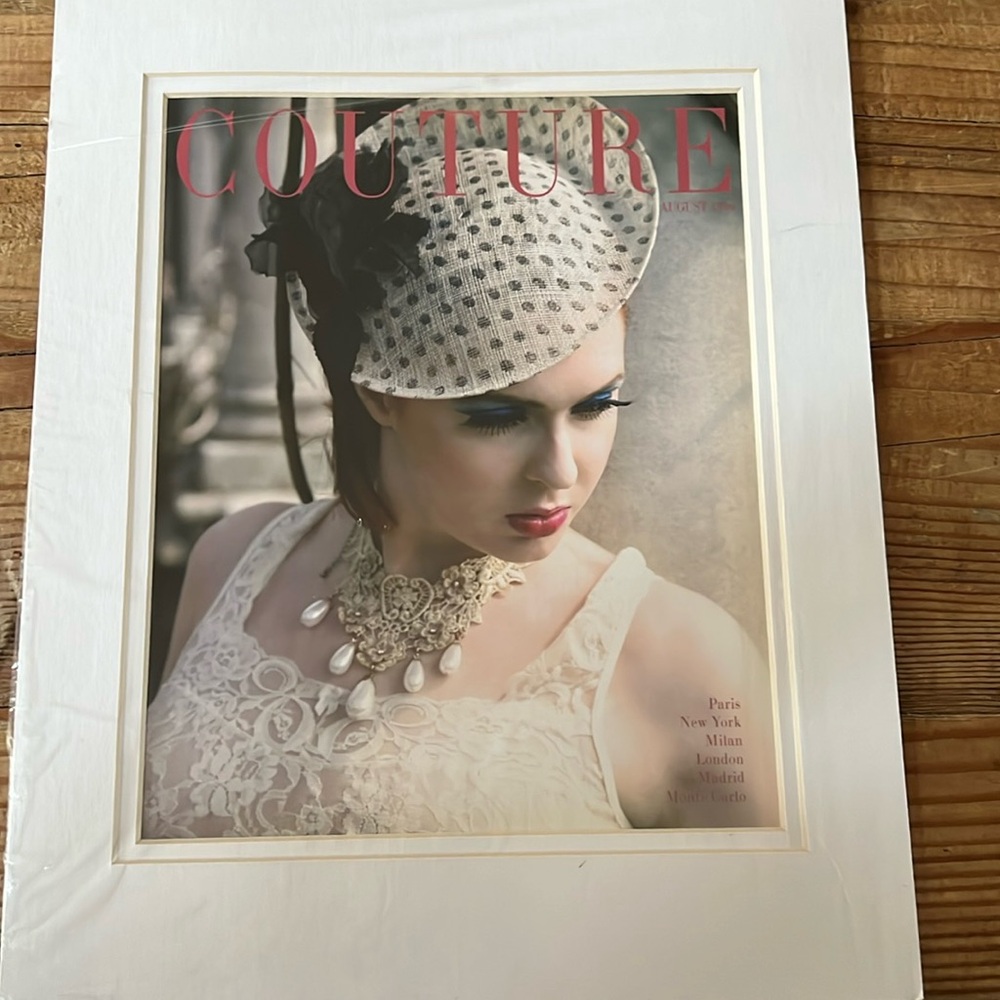 Couture 
Print
Matted 

Perfect for closet decor or office decor.